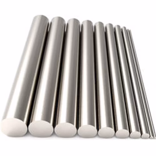 Barre ronde en acier inoxydable à tige solide brillante en acier inoxydable étiré à froid ASTM A276 201/202/304/316/316L/316ti